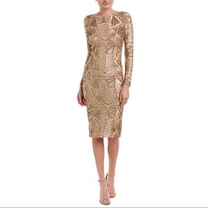 DressThePopulation Emery Stretch Sequin Midi $275